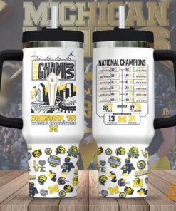 National Championship 2024 Michigan Wolverines Tumbler 40oz