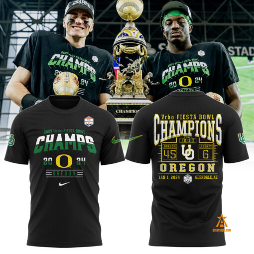 Oregon Ducks 2024 Vrbo Fiesta Bowl Champs Shirt