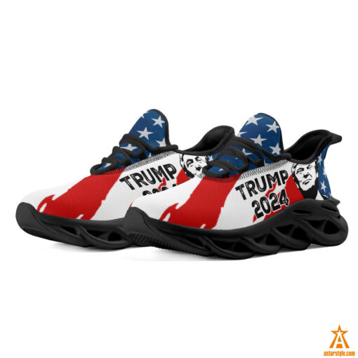 US Flag Donald Trump 2024 Max Soul Shoes