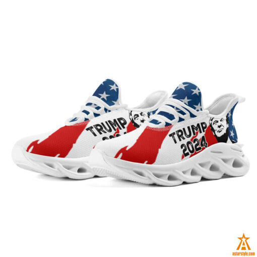 US Flag Donald Trump 2024 Max Soul Shoes