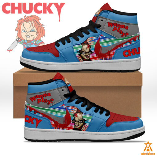 Wanna Play Chucky Air Jordan High Top Shoes