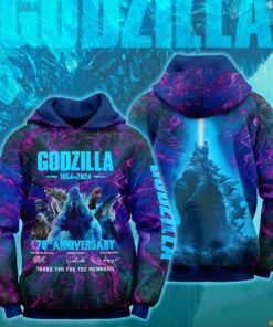 NEW Godzilla 70th Anniversary Thank You For The Memories Hoodie