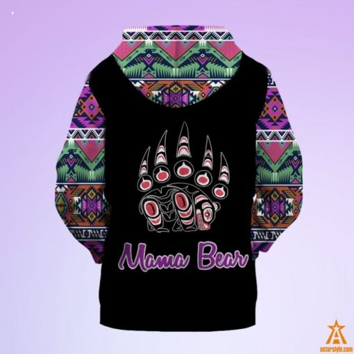 BEST Pattern Native Mama Bear Hoodie