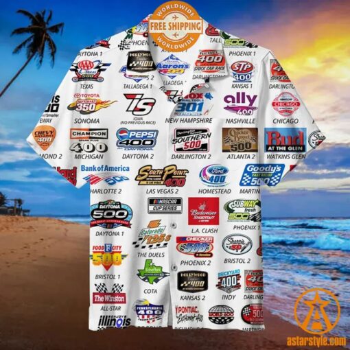 2024 Nascar Schedule Hawaiian Shirt