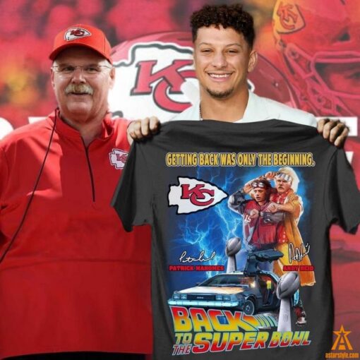 Andy Reid Patrick Mahomes Kansas City Chiefs Back To The Super Bowl Shirt