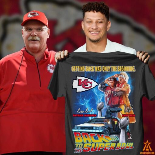 Andy Reid Patrick Mahomes Kansas City Chiefs Back To The Super Bowl Shirt