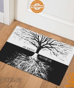 As Above So Below Yggdrasil Viking Doormat