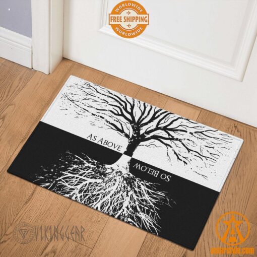 As Above So Below Yggdrasil Viking Doormat