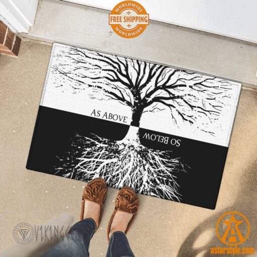 As Above So Below Yggdrasil Viking Doormat