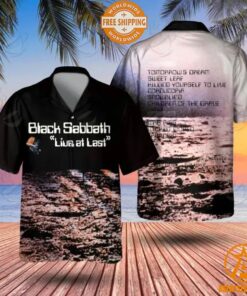 Black Sabbath Live At Last Album Hawaiian Shirt