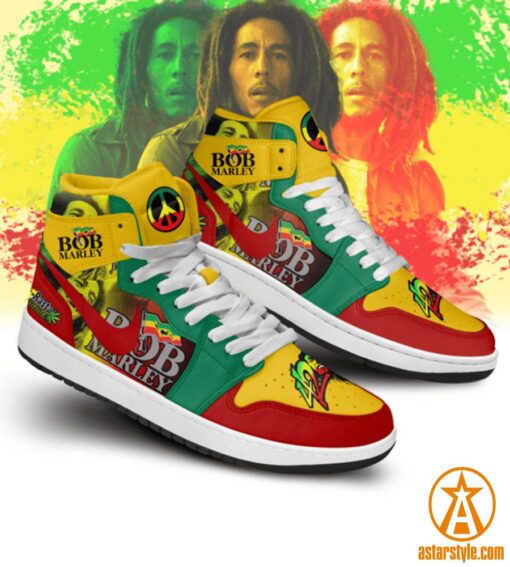 Bob Marley Air Jodan High Top Shoes