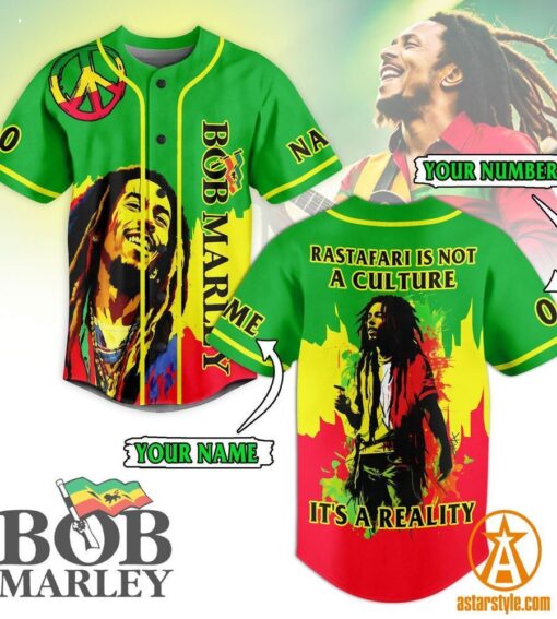 Bob Marley CUSTOM Baseball Jersey