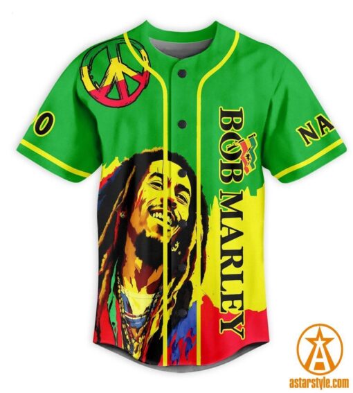 Bob Marley CUSTOM Baseball Jersey