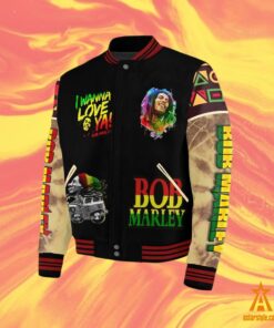 Bob Marley I Wanna Love Baseball Jacket