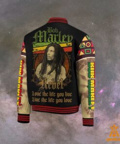 Bob Marley I Wanna Love Baseball Jacket