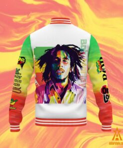 Bob Marley Love The Life You Live CUSTOM Baseball Jacket