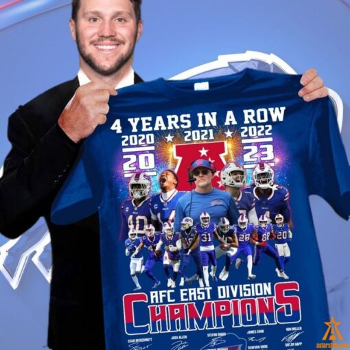 Buffalo Bills AFC East Division Champions 4 Years In A Row Shirt