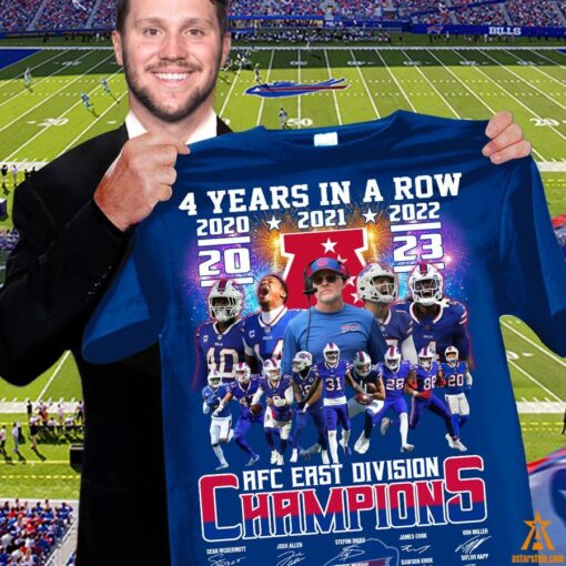 Buffalo Bills AFC East Division Champions 4 Years In A Row Shirt