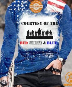 Courtesy Of The Red White And Blue US Flag Sweatshirt