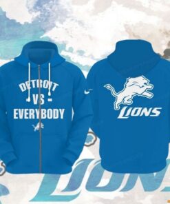 Detroit Lions Vs Everybody 90 Seasons Hoodie