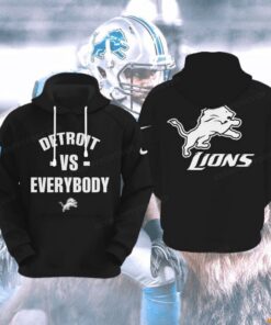 Detroit Lions Vs Everybody 90 Seasons Hoodie