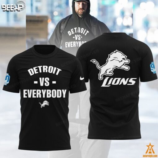 Detroit Lions Vs Everybody 90 Seasons Hoodie