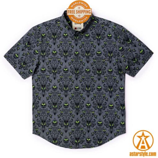 Disney Haunted Mansion Wall Creeps Hawaiian Shirt