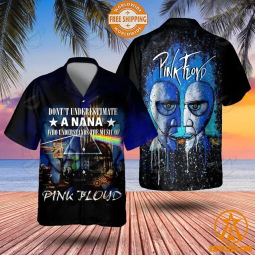 Don’t Underestimate A Nana Who Understands The Music Of Pink Floyd Hawaiian Shirt