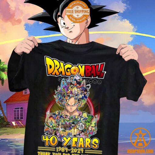 Dragon Ball Son Goku 40 Years Thank You For The Memories Shirt