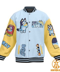 For Real Life Bluey Varsity Jacket