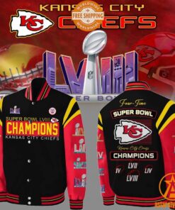 Four Time Super Bowl Champions Kansas City Chiefs Baseball Jacket