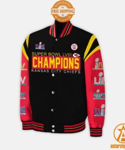 Four Time Super Bowl Champions Kansas City Chiefs Baseball Jacket