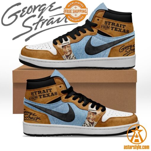 George Strait From Texas Air Jordan 1 Shoes