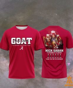 GOAT Nick Saban Coach 17 seasons at Alabama Crimson Tide Shirt