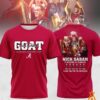 goat nick saban coach 17 seasons at alabama crimson tide shirt 2