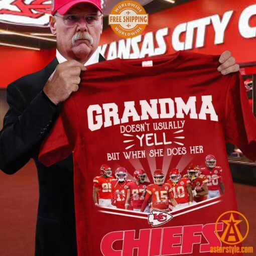 Grandma Doesn’t Usually But When She Does Her Kansas City Chiefs Are Playing Shirt