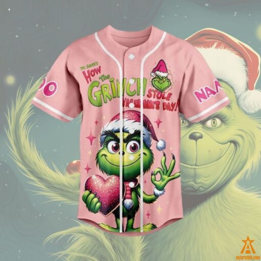 Grinch I’m Back Valentines Day Cancelled CUSTOM Baseball Jersey