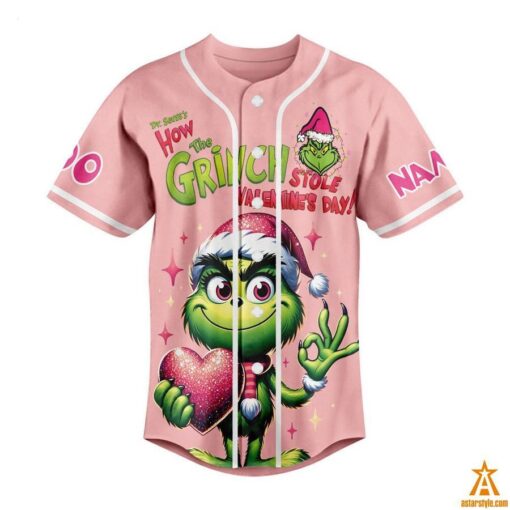 Grinch I’m Back Valentines Day Cancelled CUSTOM Baseball Jersey