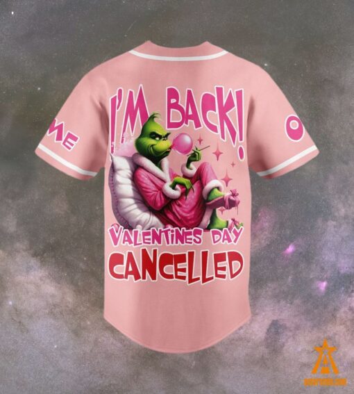 How The Grinch Stole Valentine’s Day CUSTOM Baseball Jersey