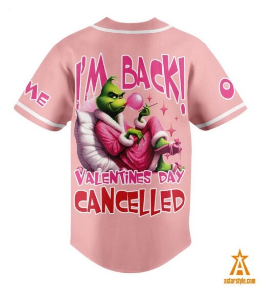 How The Grinch Stole Valentine’s Day CUSTOM Baseball Jersey