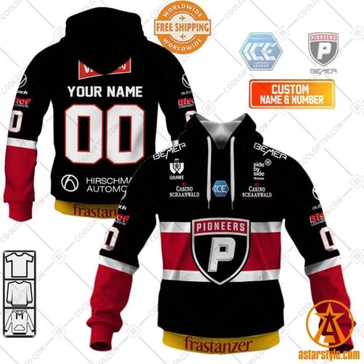 Ice Hockey League Pioneers Vorarlberg Home Jersey personalized Hoodie, Shirt, Sweatshirt