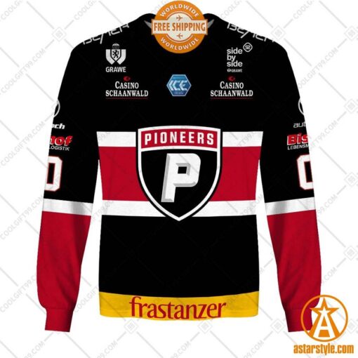 Ice Hockey League Pioneers Vorarlberg Home Jersey personalized Hoodie, Shirt, Sweatshirt