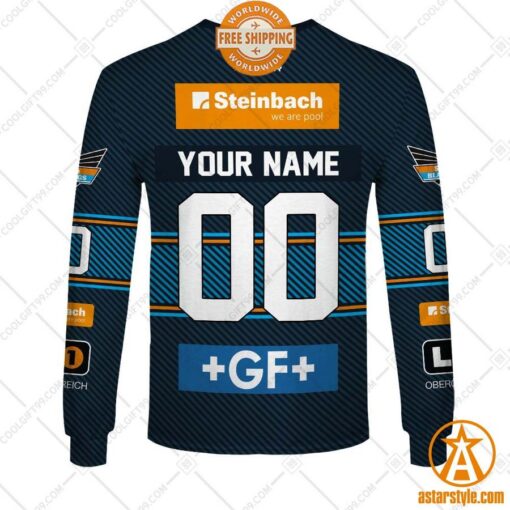 Ice Hockey League Steinbach Black Wings Linz Home Jersey personalized Hoodie, Shirt, Sweatshirt