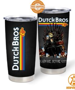 Jack Skellington Dutch Bros Coffee Nightmare Before Coffee Tumber