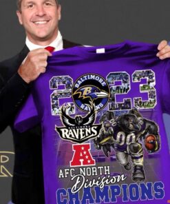 John Harbaugh Baltimore Ravens AFC North Division Champions Shirt