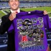 john harbaugh baltimore ravens afc north division champions shirt 3 566