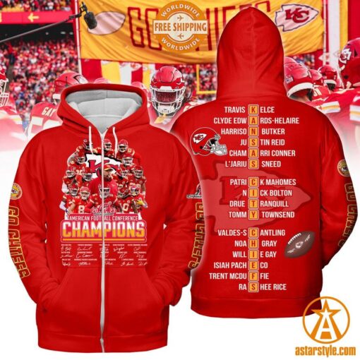 Kansas City Chiefs American Football Conference Champions Hoodie