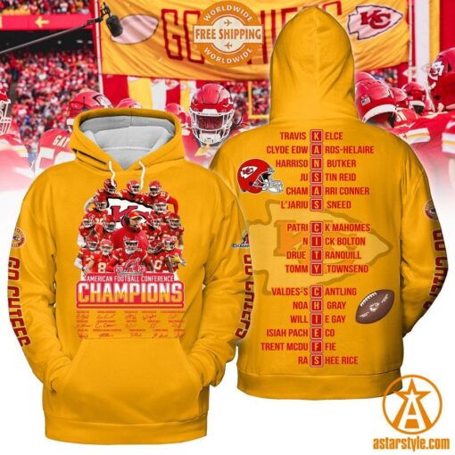 Kansas City Chiefs American Football Conference Champions Hoodie