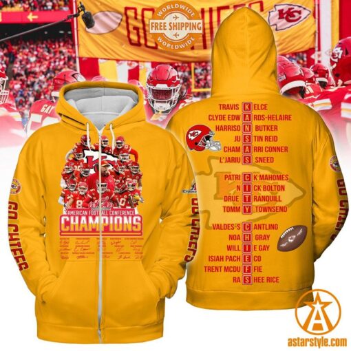 Kansas City Chiefs American Football Conference Champions Hoodie