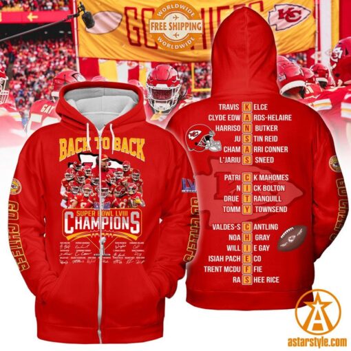 Kansas City Chiefs Back To Back Super Bowl LVIII Champions Shirt